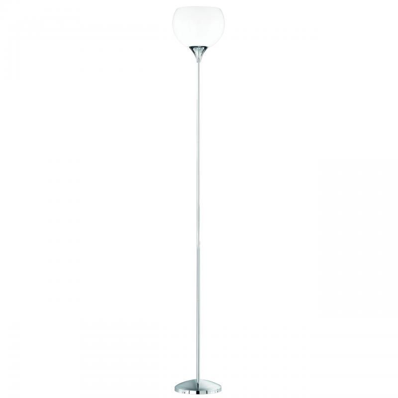 Reality|Trio Deckenfluter Stehlampe in chrom, Acrylschirm wei
