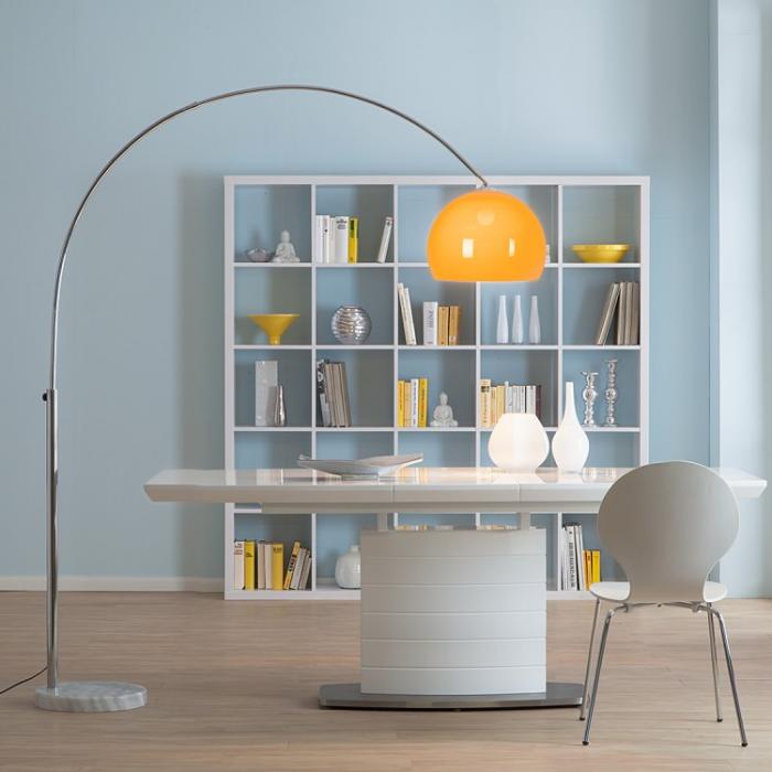 Reality|Trio Bogenlampe Lounge Deal, Höhe: 2,06m, Schirm: 40cm ~ orange