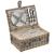 Picknickkorb HLO-PX4 mit Besteck-Set fr 2 Personen ~ Grau