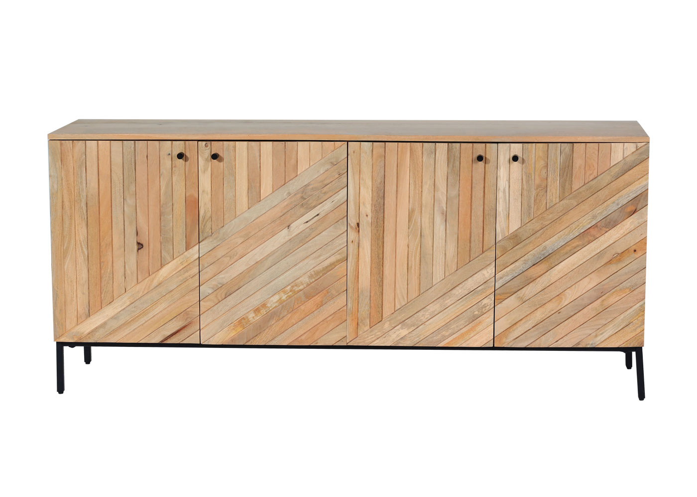 Sideboard HWC-L95 Frontansicht geschlossen