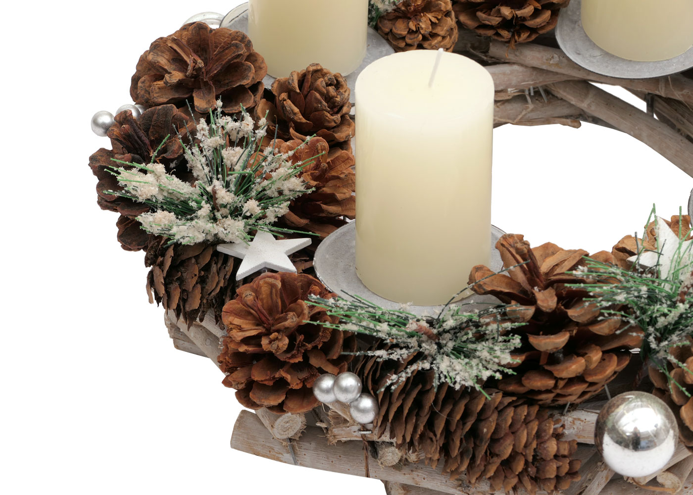 Adventskranz HWC-M15 Detailbild Kugel