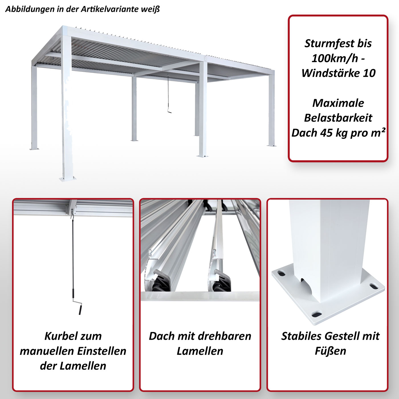 HWC-L46 Pergola Funktionsbild