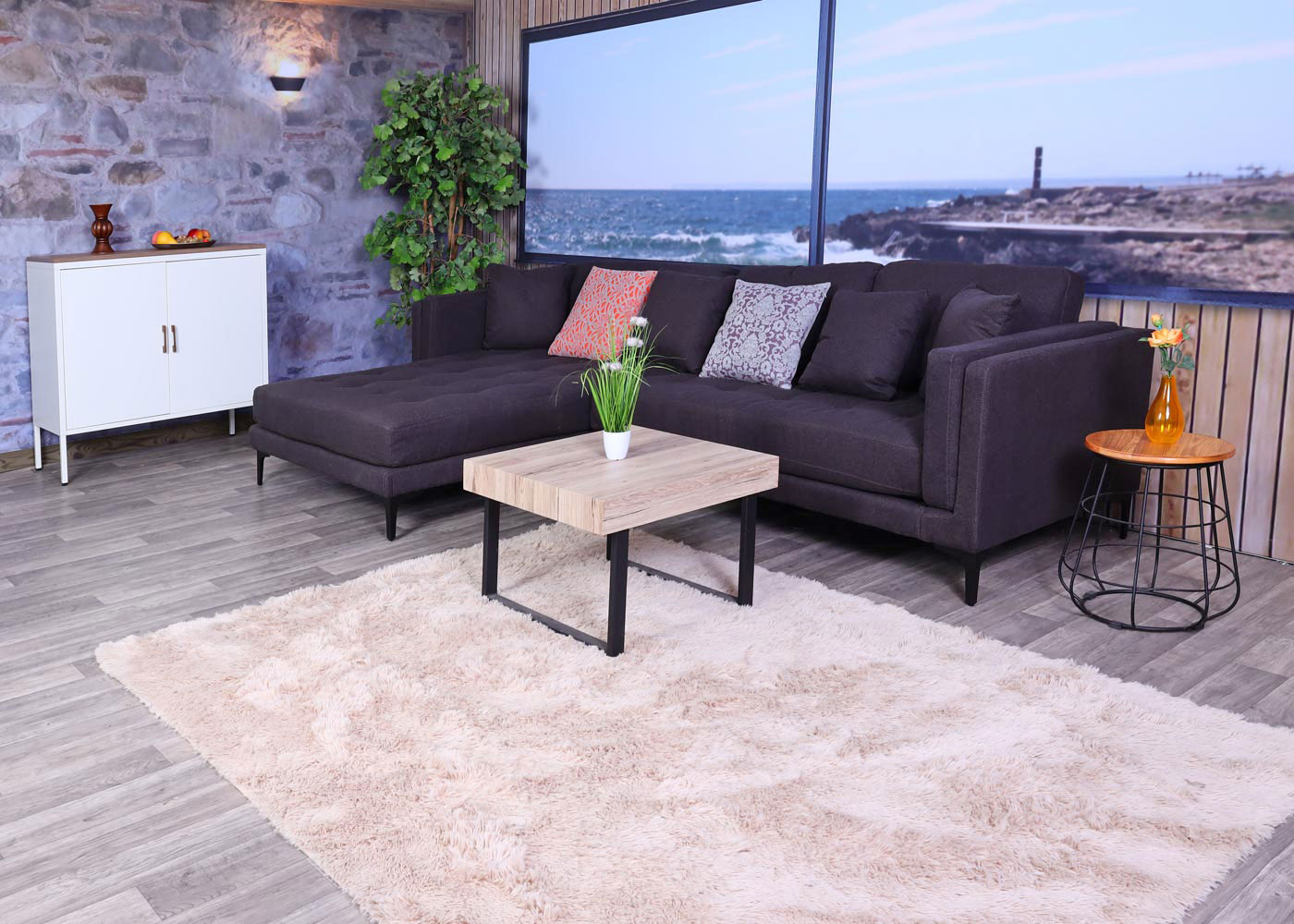 Sofa-Garnitur HWC-M27, Ambiente