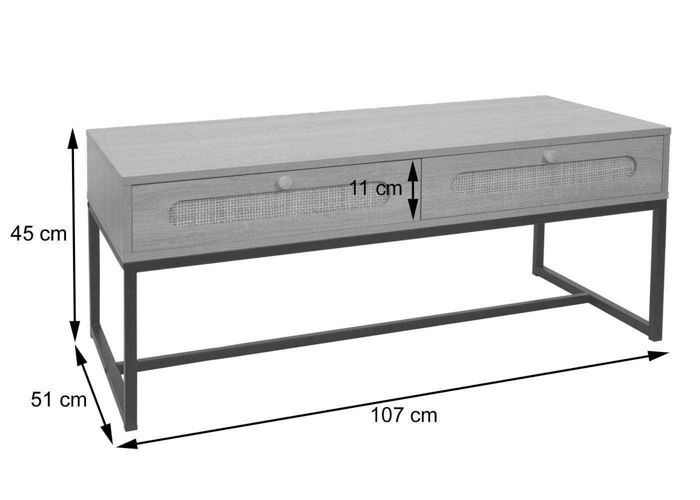 Couchtisch HWC-M41 Bemaung