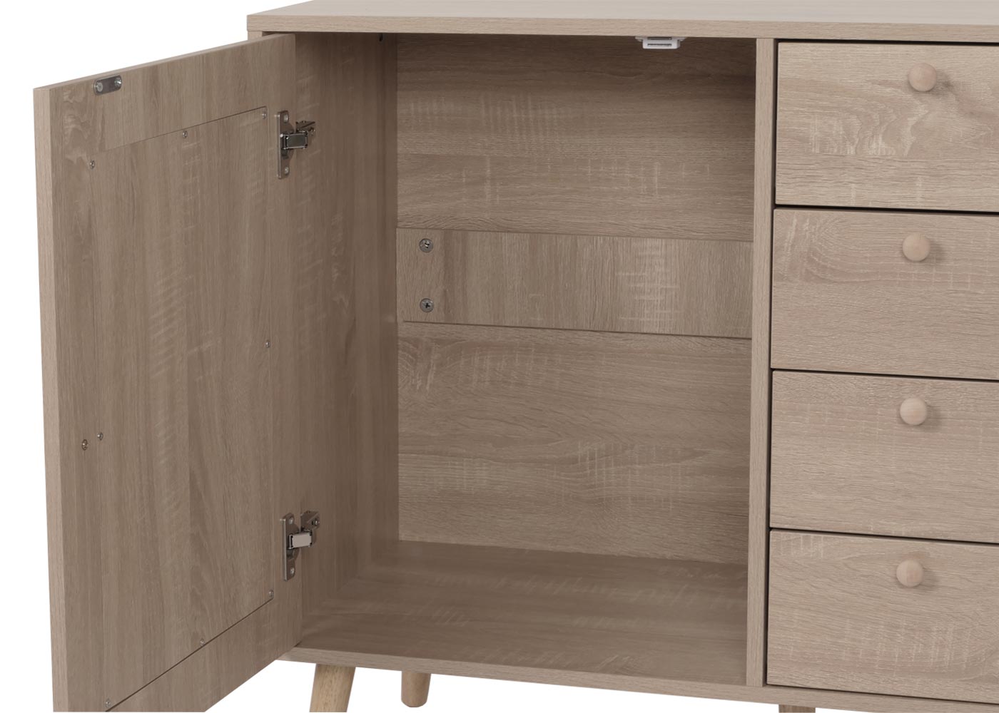 Sideboard HWC-M43 Detailbild Fach