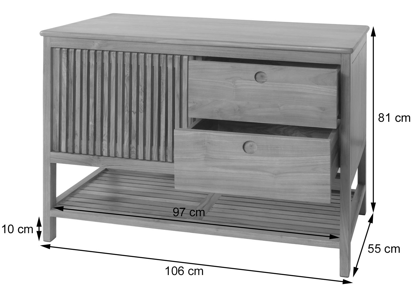 Hochschrank HWC-M70 Bemaungsbild