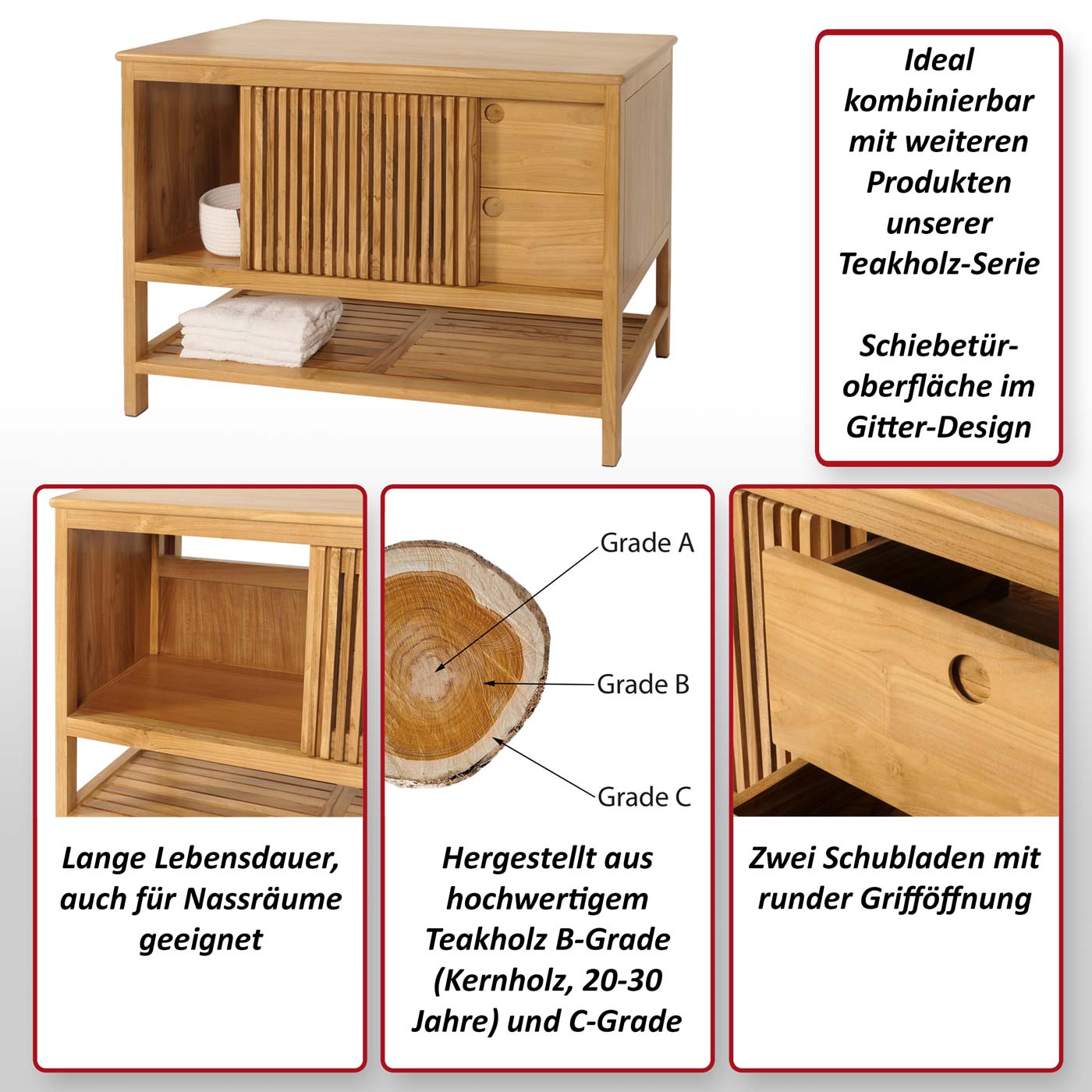 Kommode HWC-M70 Funktionsbild