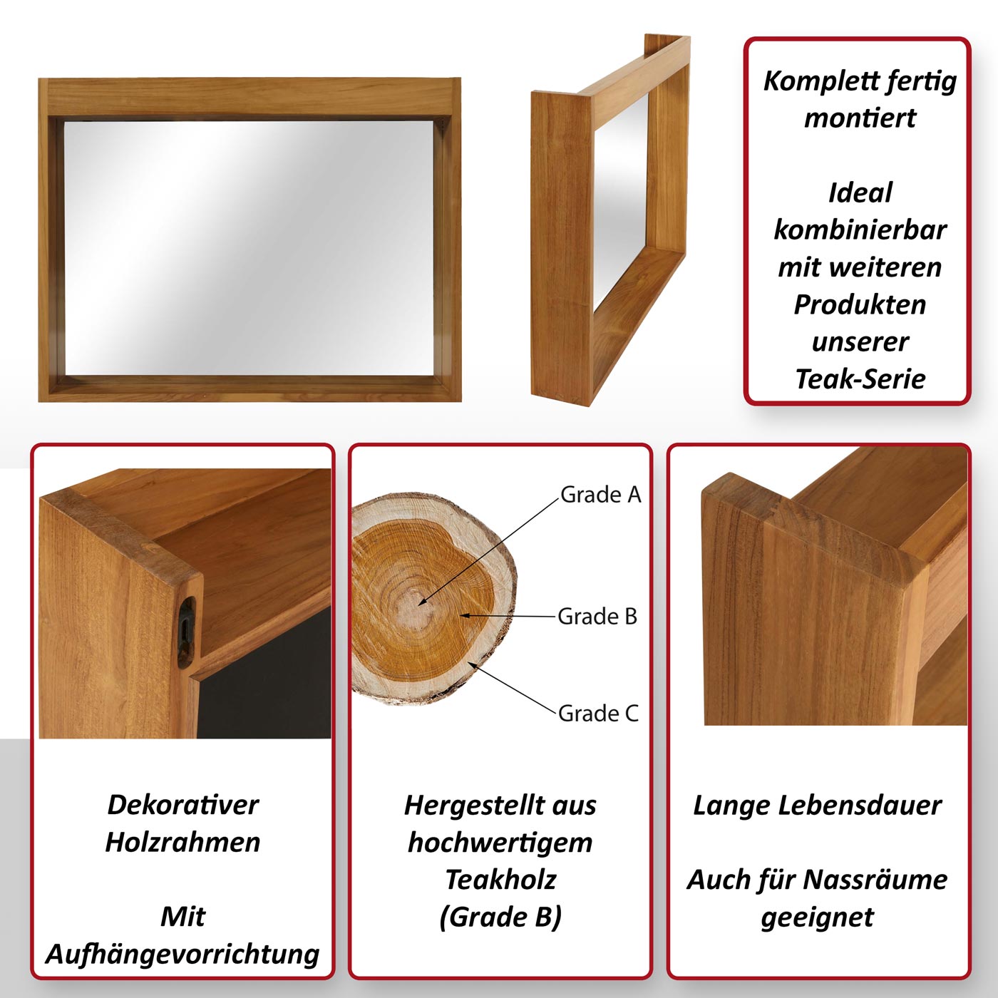 Wandspiegel HWC-M75 Funktionsbild