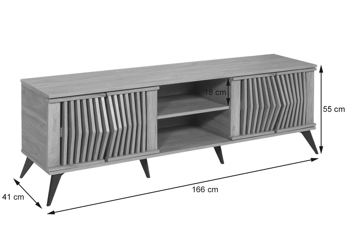 TV-Rack HWC-M45 Bemassung