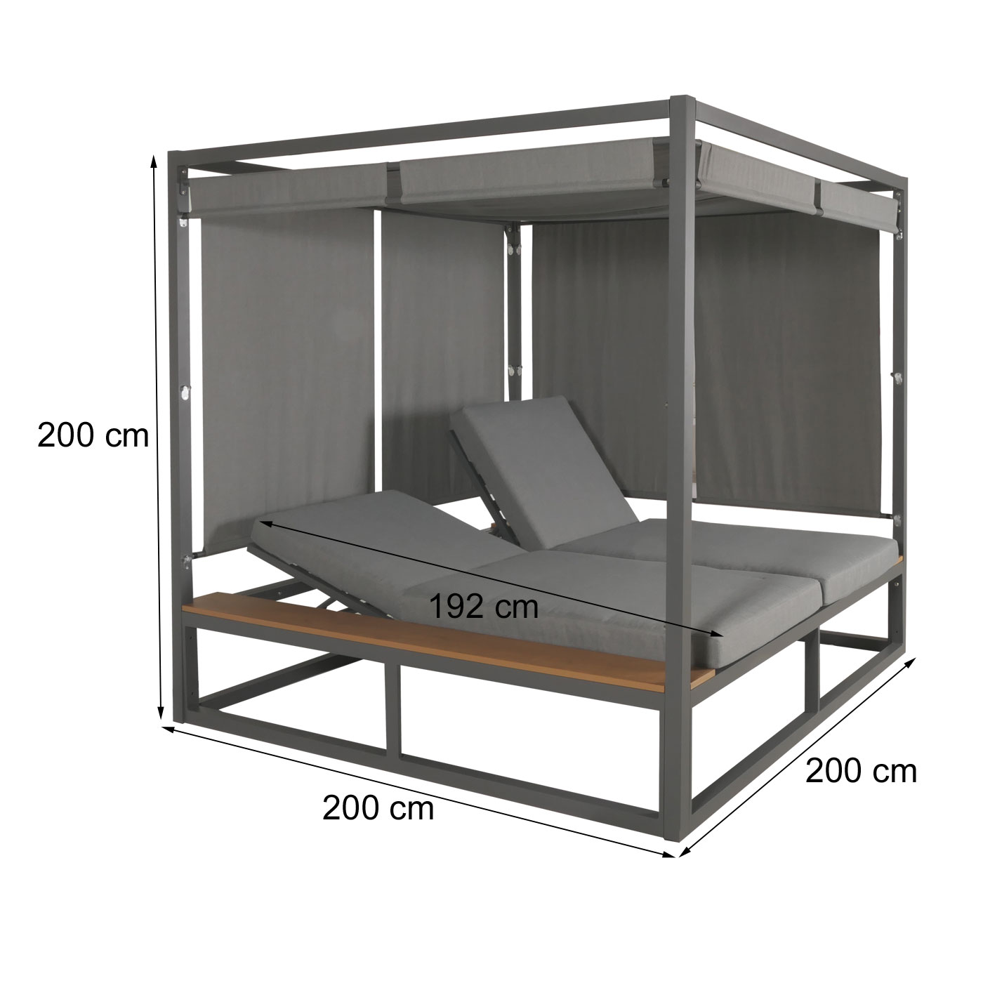 Lounge-Gartenliege HWC-M63 Bemaung