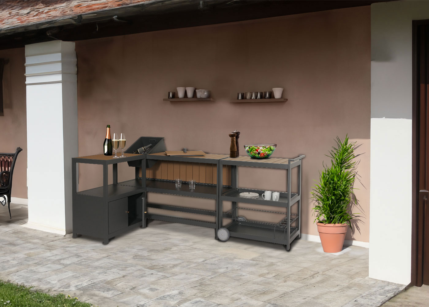 Ambientebild Outdoor-Kche HWC-M64