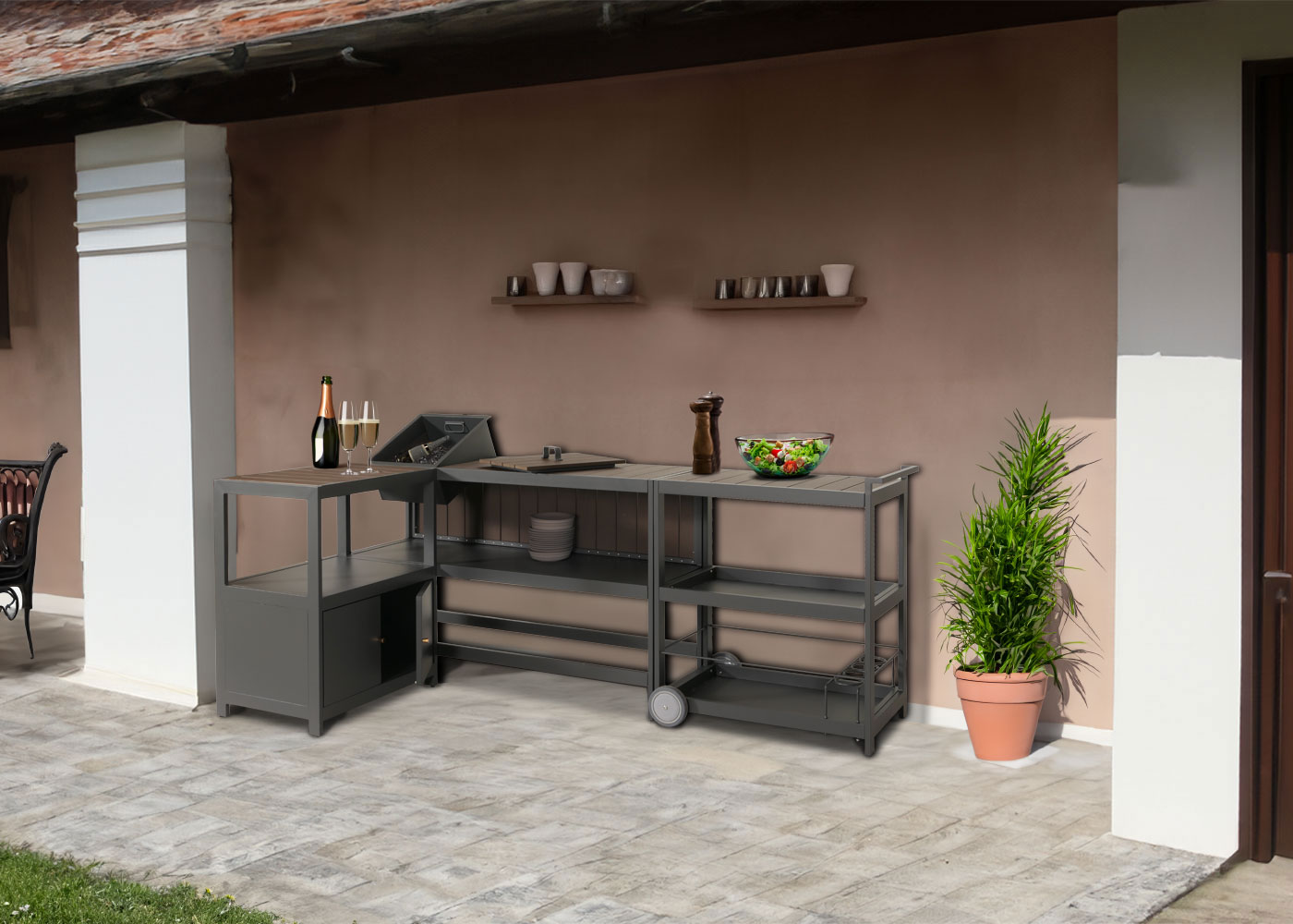 Ambientebild Outdoor-Kche HWC-M64