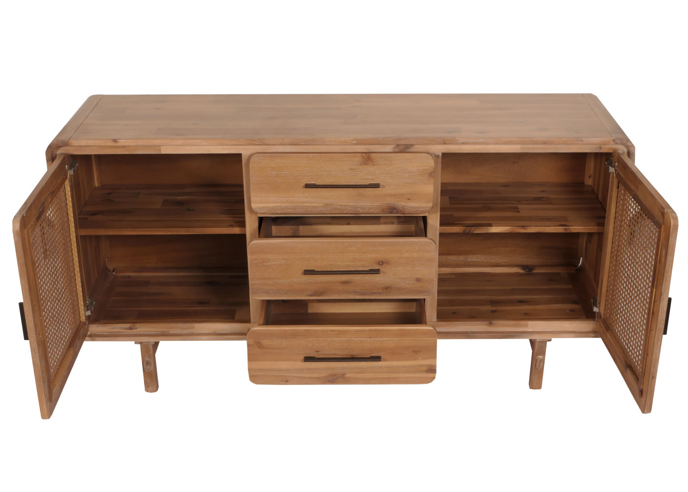 Sideboard HWC-M47 Gesamt offen