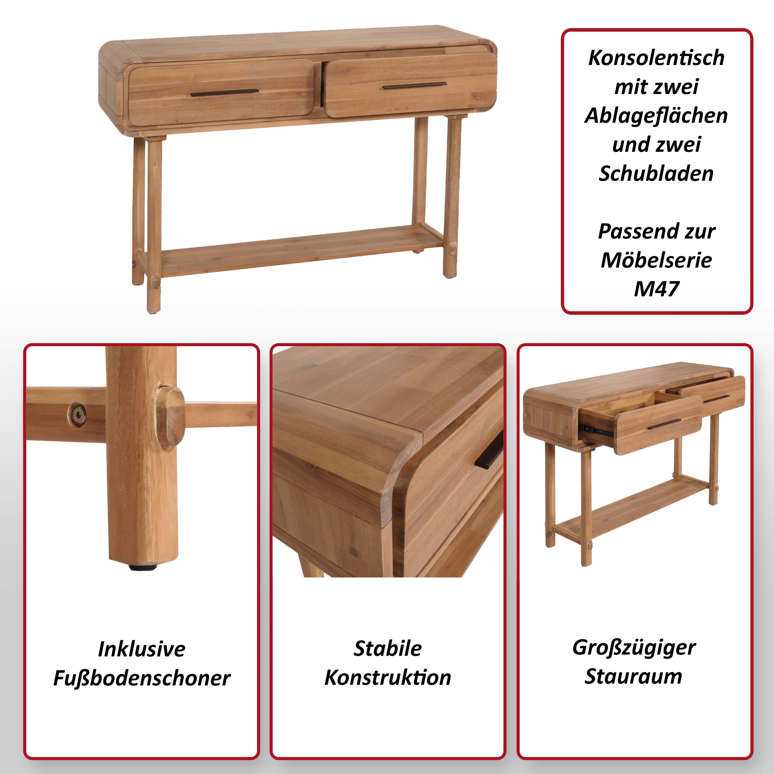 Konsolentisch HWC-M47 Funktionsbild