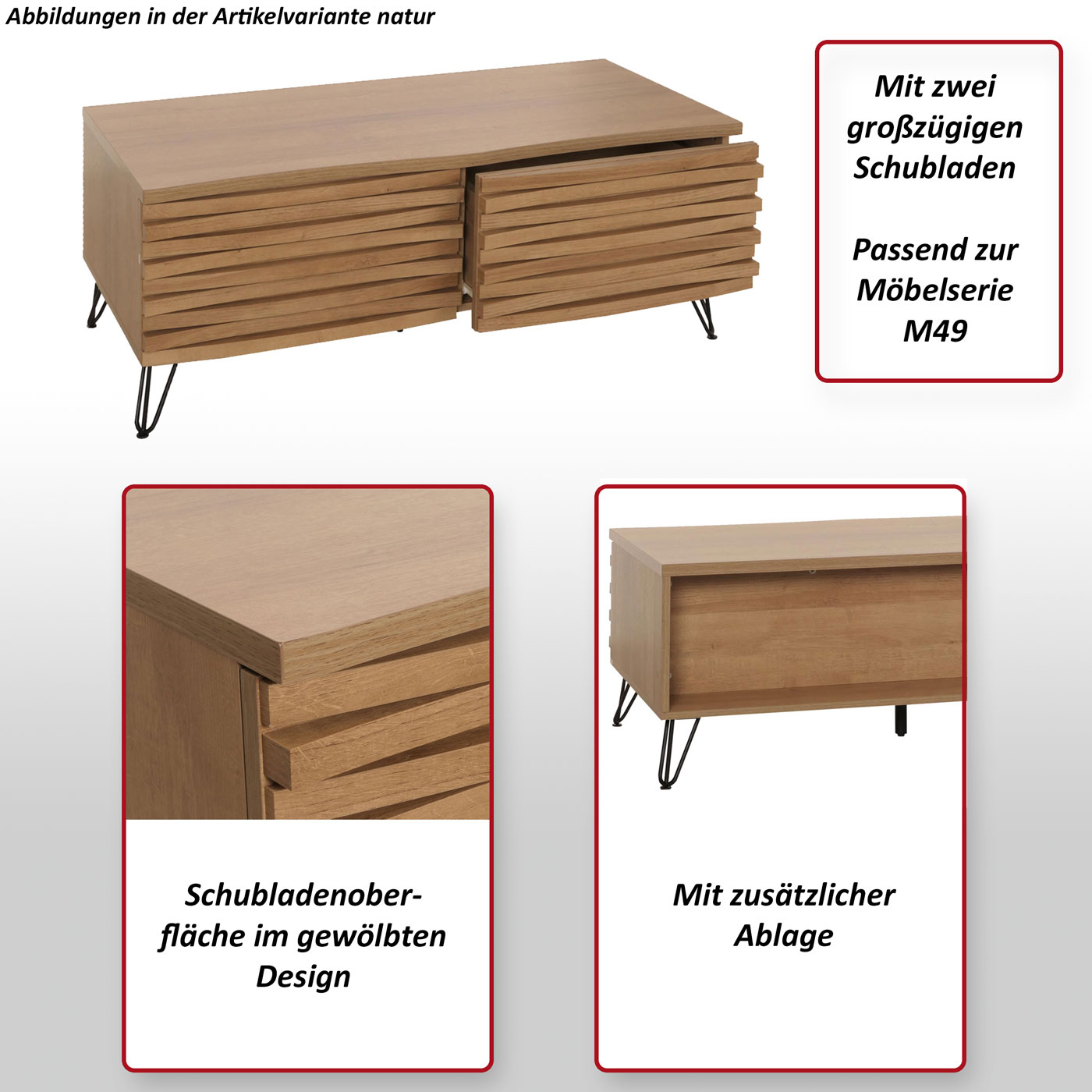 Couchtisch HWC-M49 Bulletbild