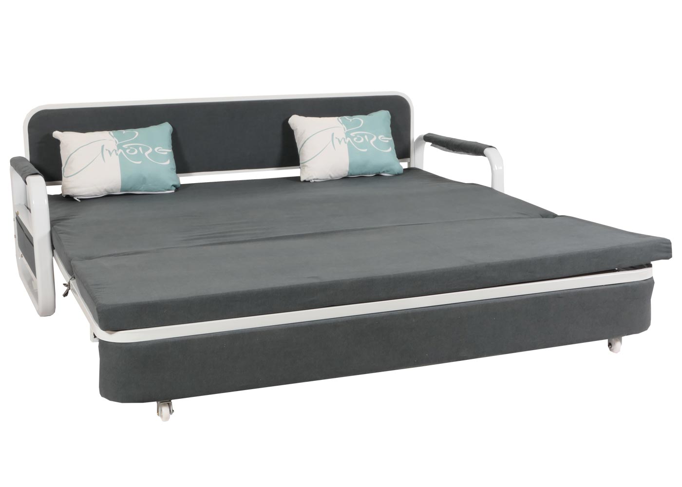 Schlafsofa HWC-M83 Liegefläche von leicht seitlich