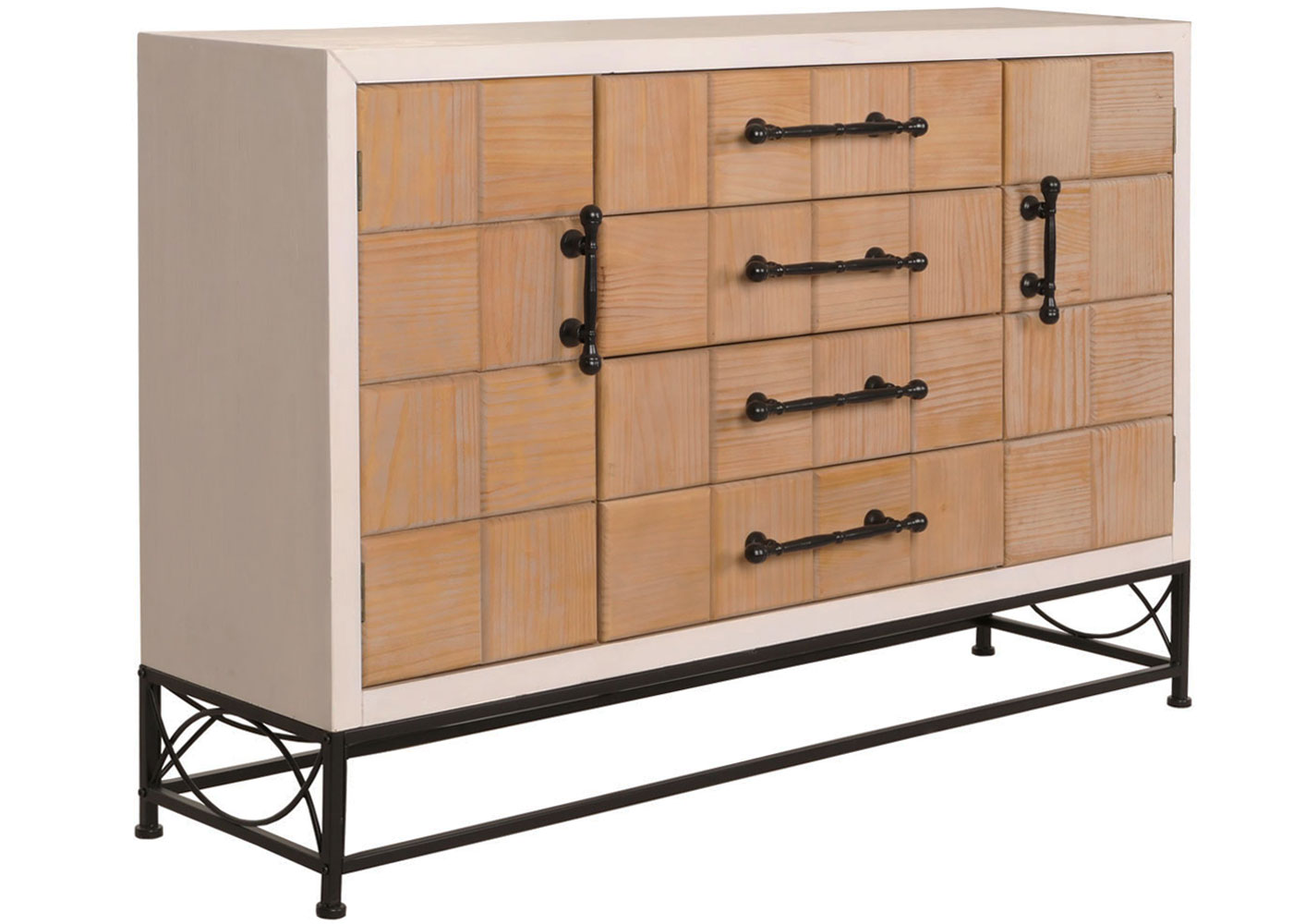 Kommode HWC-N30 Seitenansicht