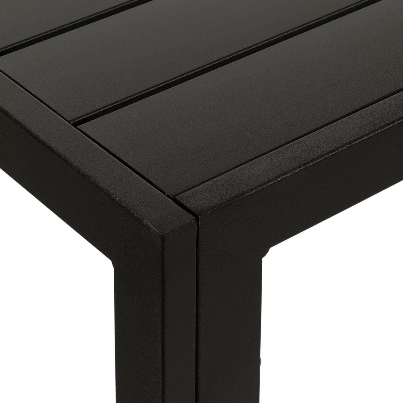 HWC-N40 Alu-Esstisch Materialdetail Tischkante