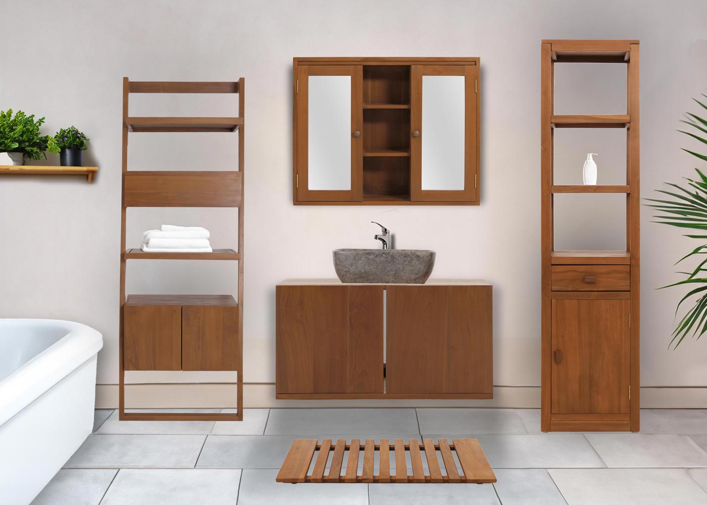 Ambientebild Teak-Sets