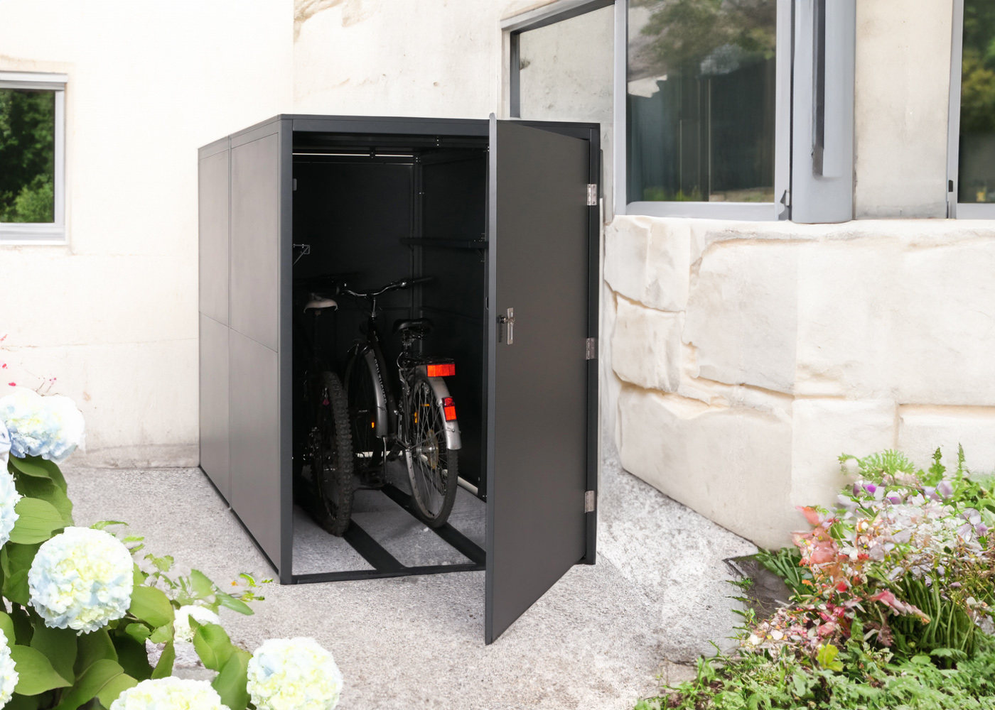 2er-Fahrradgarage HWC-L56c Ambiente