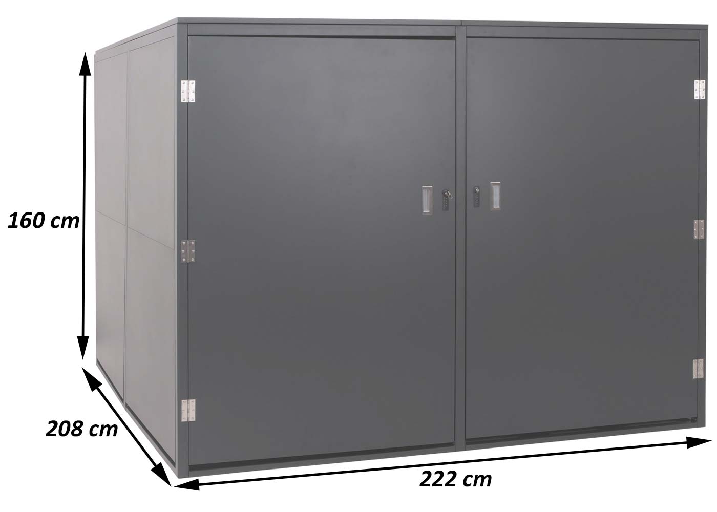4er-Fahrradgarage HWC-L56c Bemaung