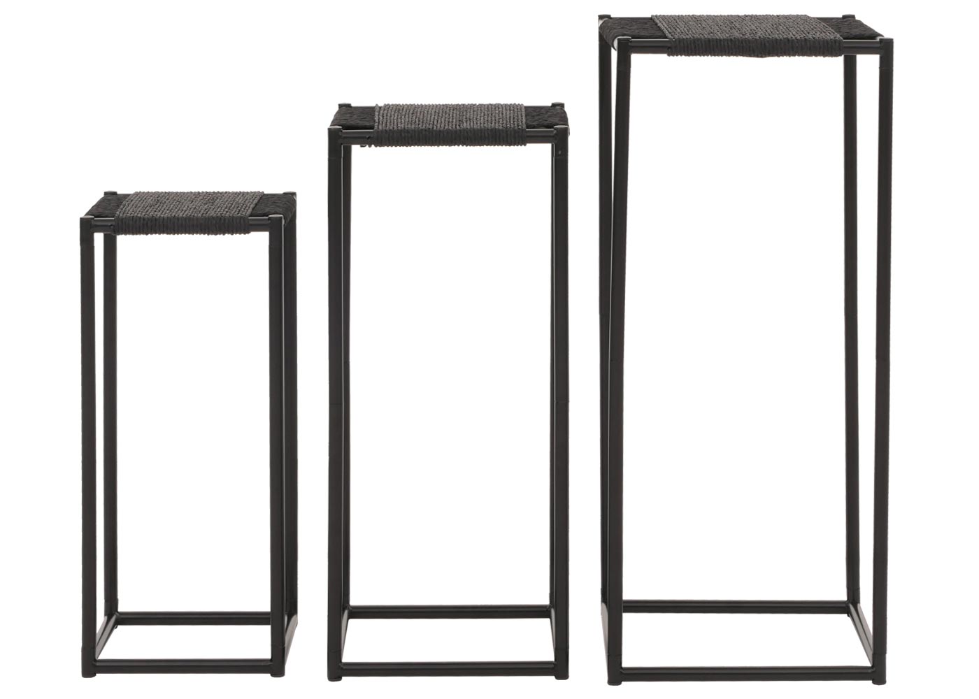 3er-Set Blumentische HWC-N70 frontal