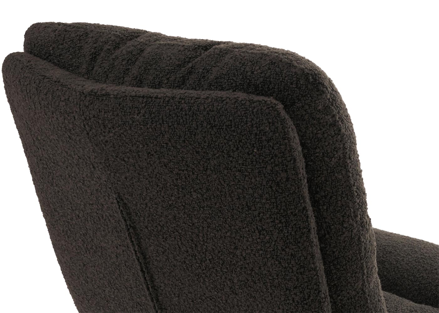 Lehne Esszimmerstuhl HWC-G66 Bouclé hinten