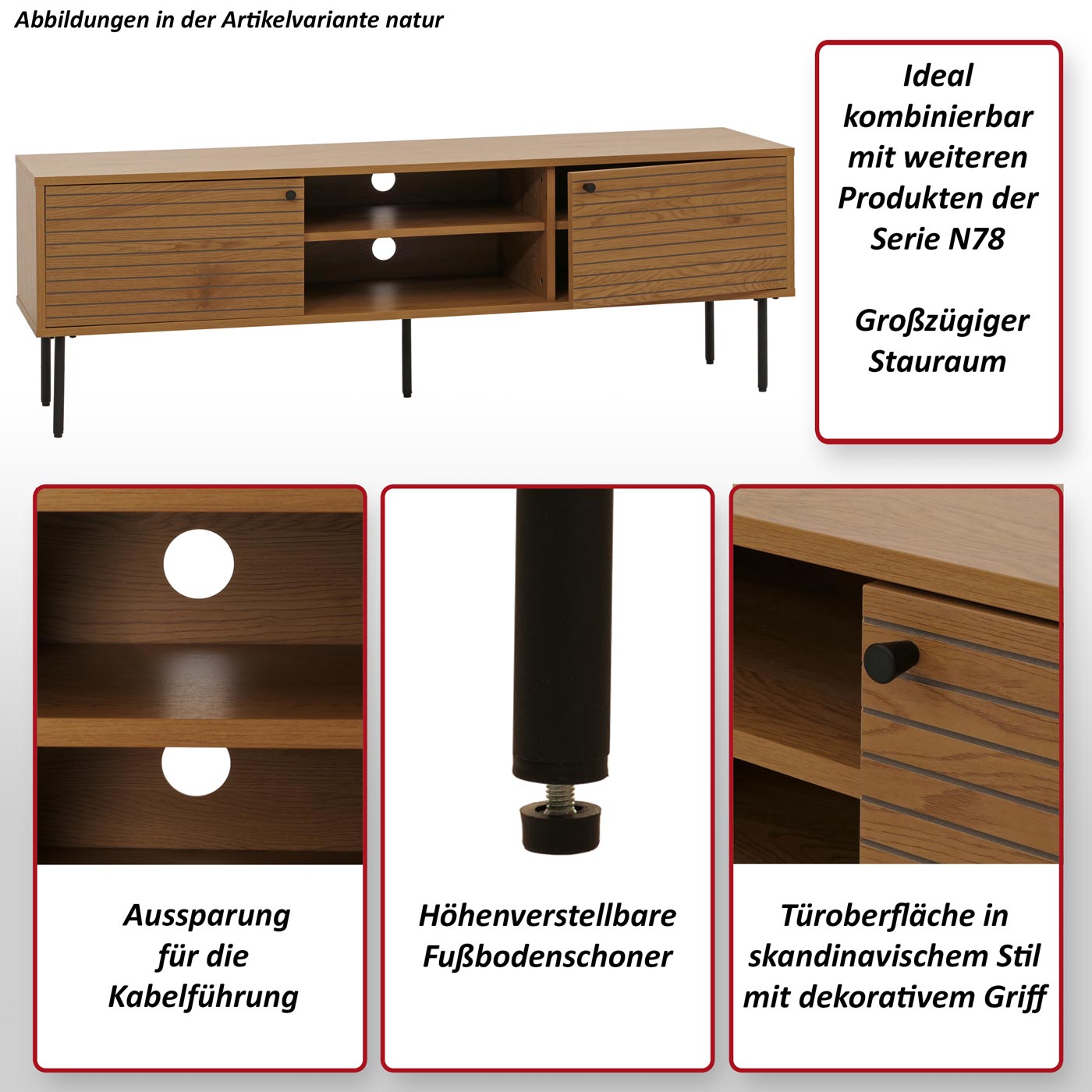 Key facts HWC-N78 TV-Rack