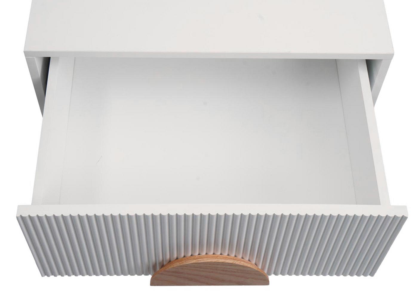 Nachttisch HWC-N89 Detailansicht Schublade geöffnet