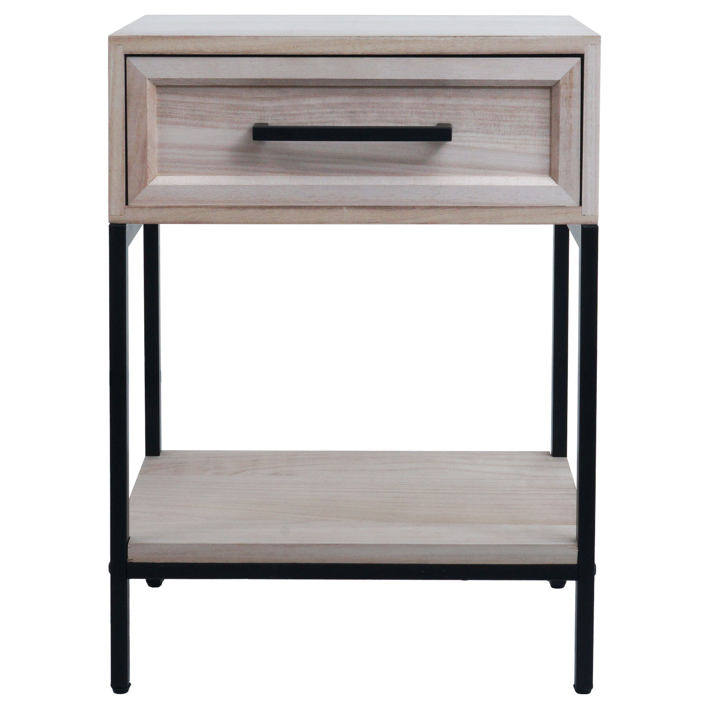 Badschrank HWC-N83 2 Regalböden frontal