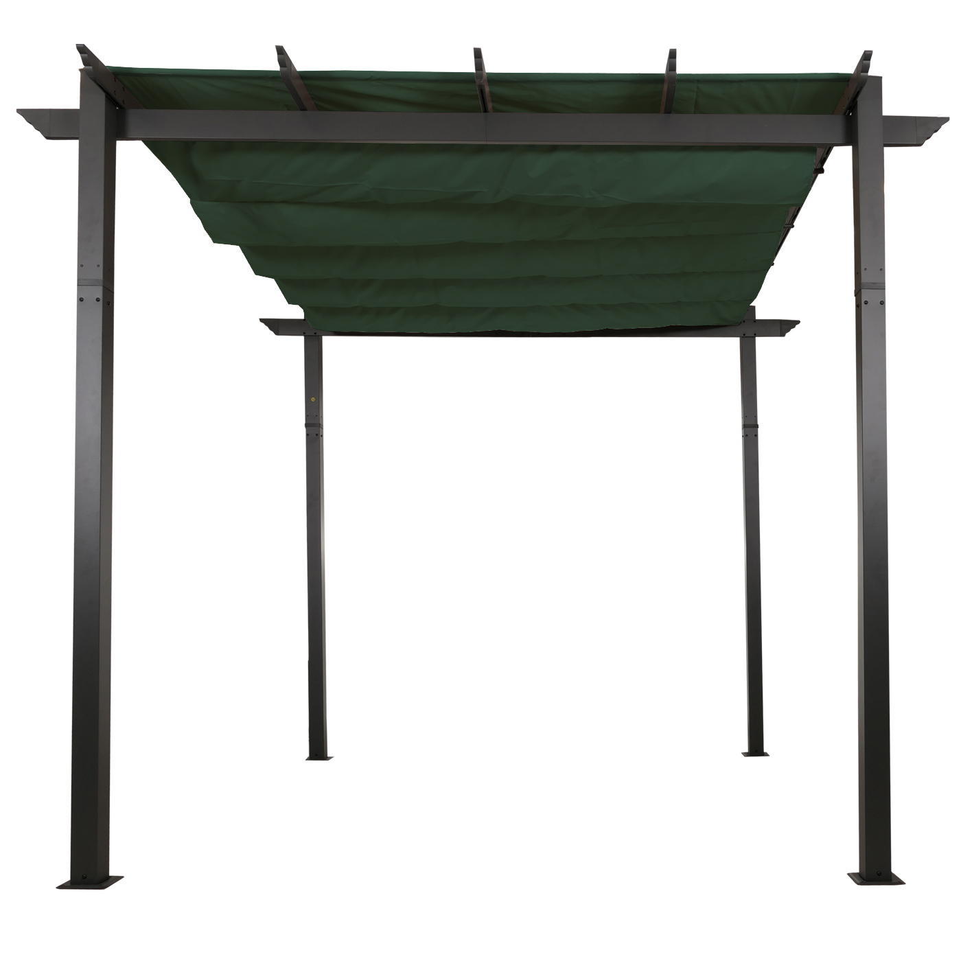 Aluminium Pergola HWC-N93 Frontansicht von unten