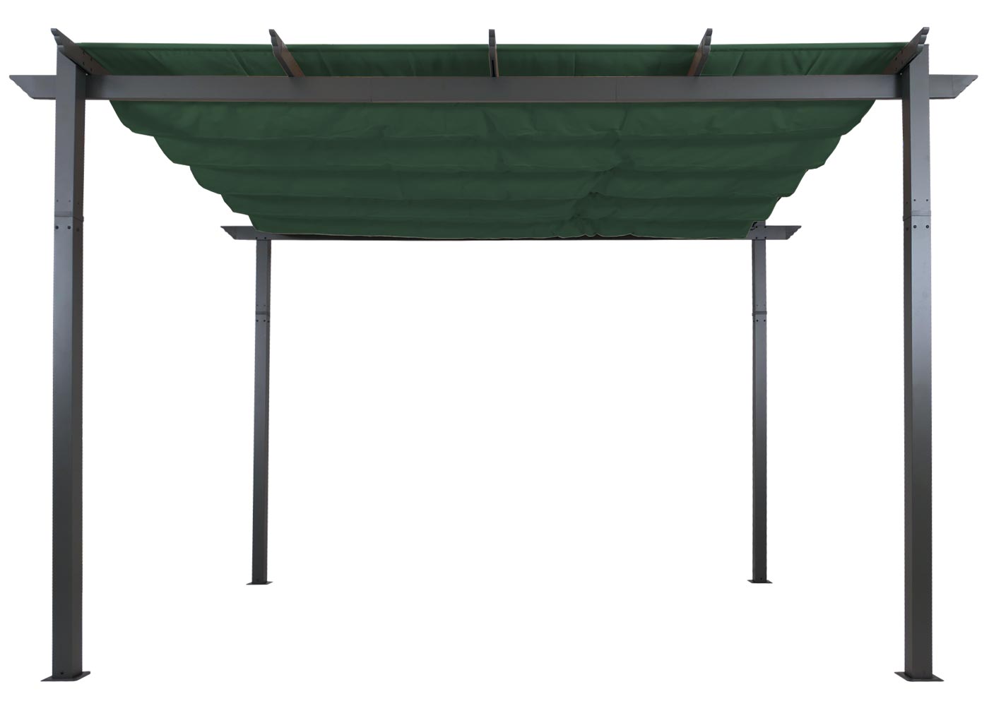 Aluminium Pergola HWC-N93 Frontansicht von unten