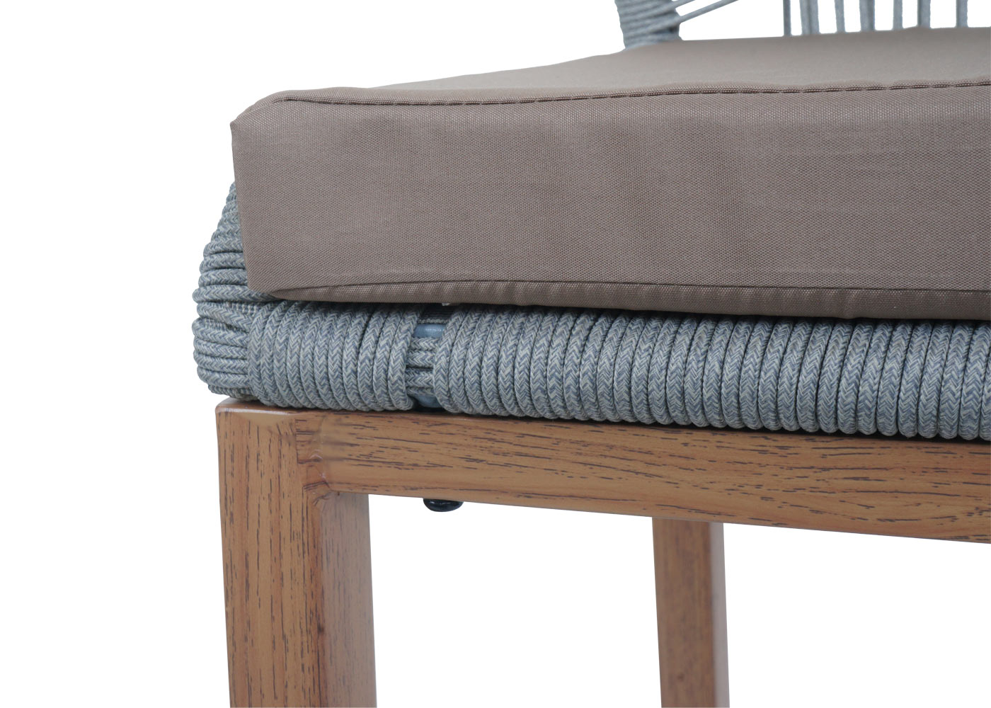 2x Rope-Barhocker HWC-O21 Detailbild Polster