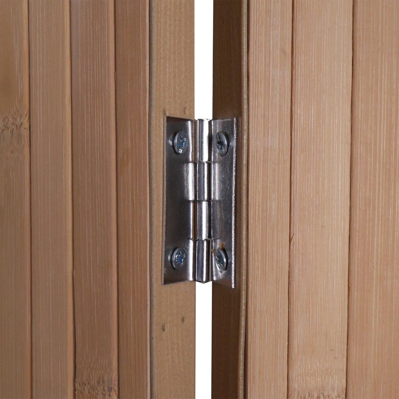 Paravent HWC-O30 4 Paneele, Detailbild Scharnier