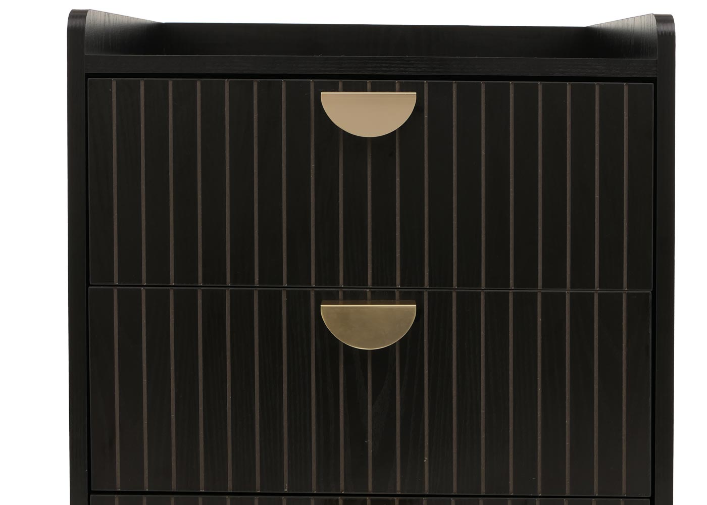 Kommode HWC-O39 Detailansicht Schubladen geschlossen frontal