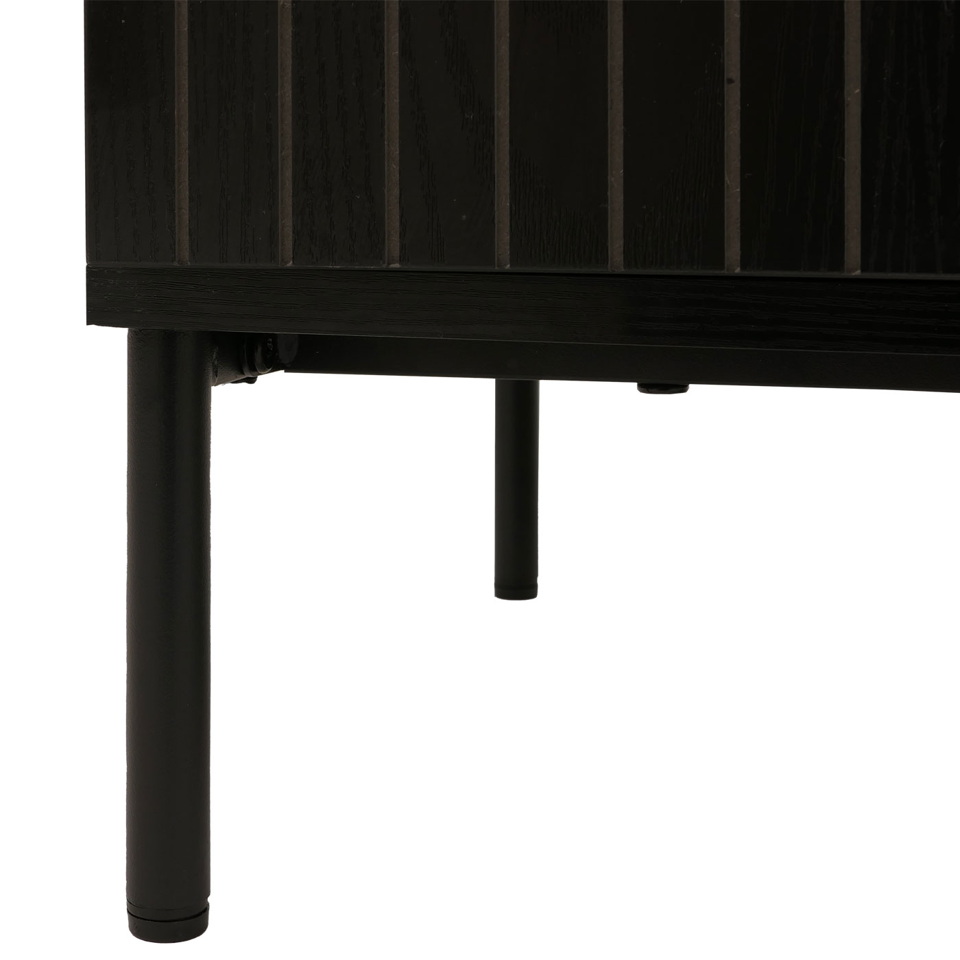 Kommode HWC-O39 Detailansicht schwarze Füße aus Stahl