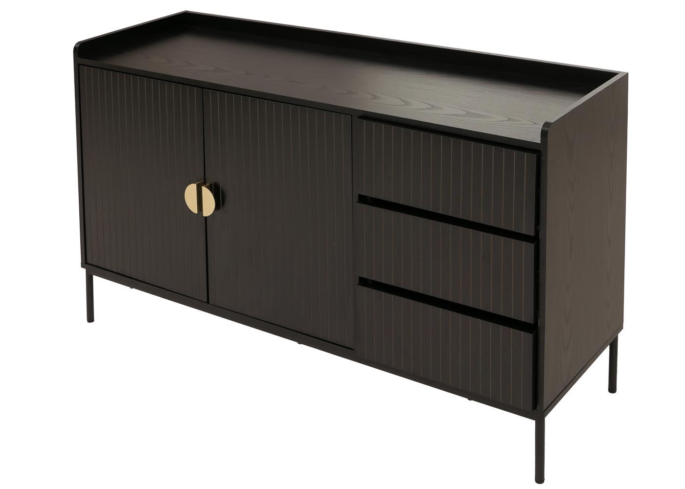 Sideboard HWC-O39 Gesamtansicht leicht gedreht von oben