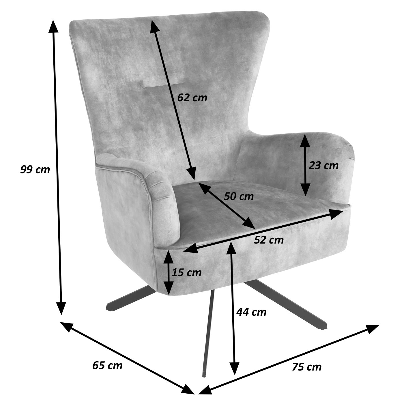 Lounge-Sessel HWC-L63 Bemaungsbild