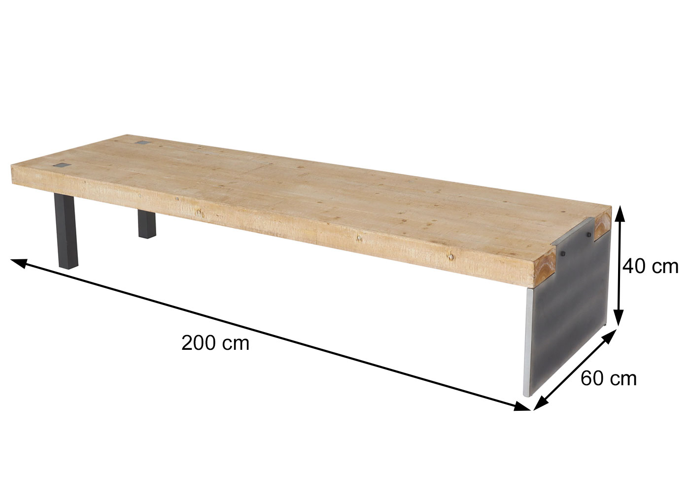 Lowboard HWC-L75 Bemaungsbild