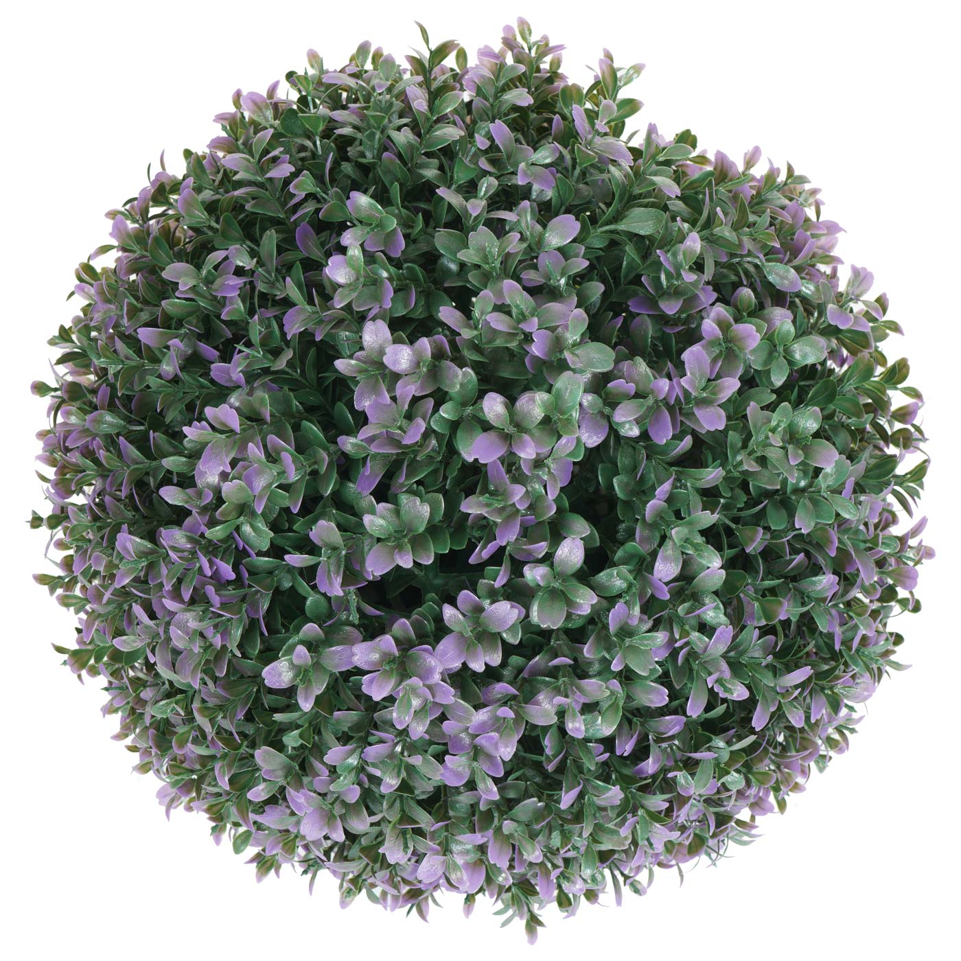 Künstlicher Busch HWC-L77, Buchskugel Dekopflanze Buchsbaumkugel  Kunstpflanze Buxus, Outdoor Ø 35cm ~ lila von Heute-Wohnen