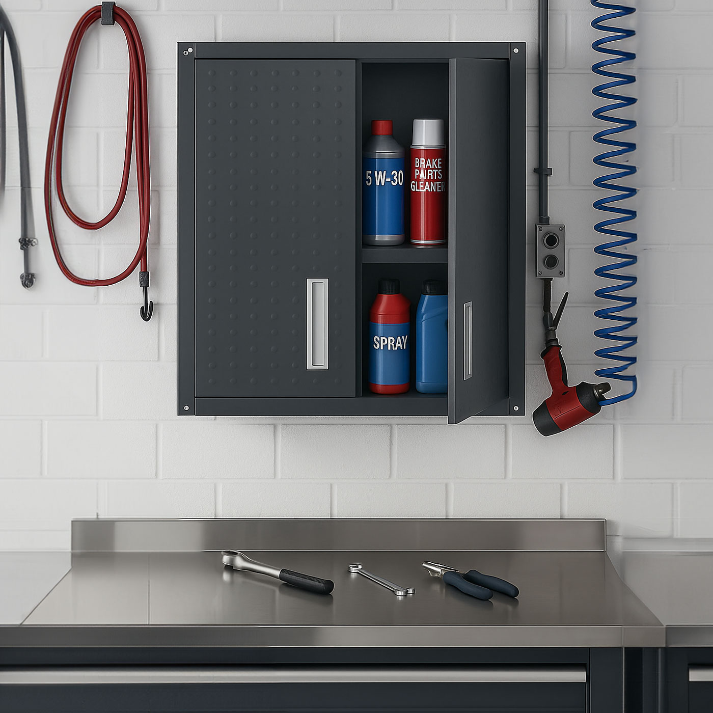 Hängeschrank HWC-O52 Ambientebild Werkstatt