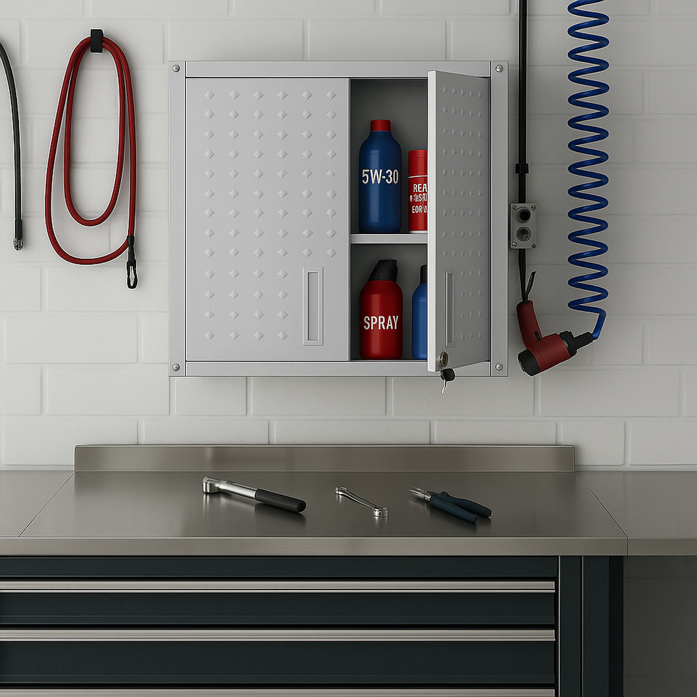 Hängeschrank HWC-O52 Ambientebild Werkstatt