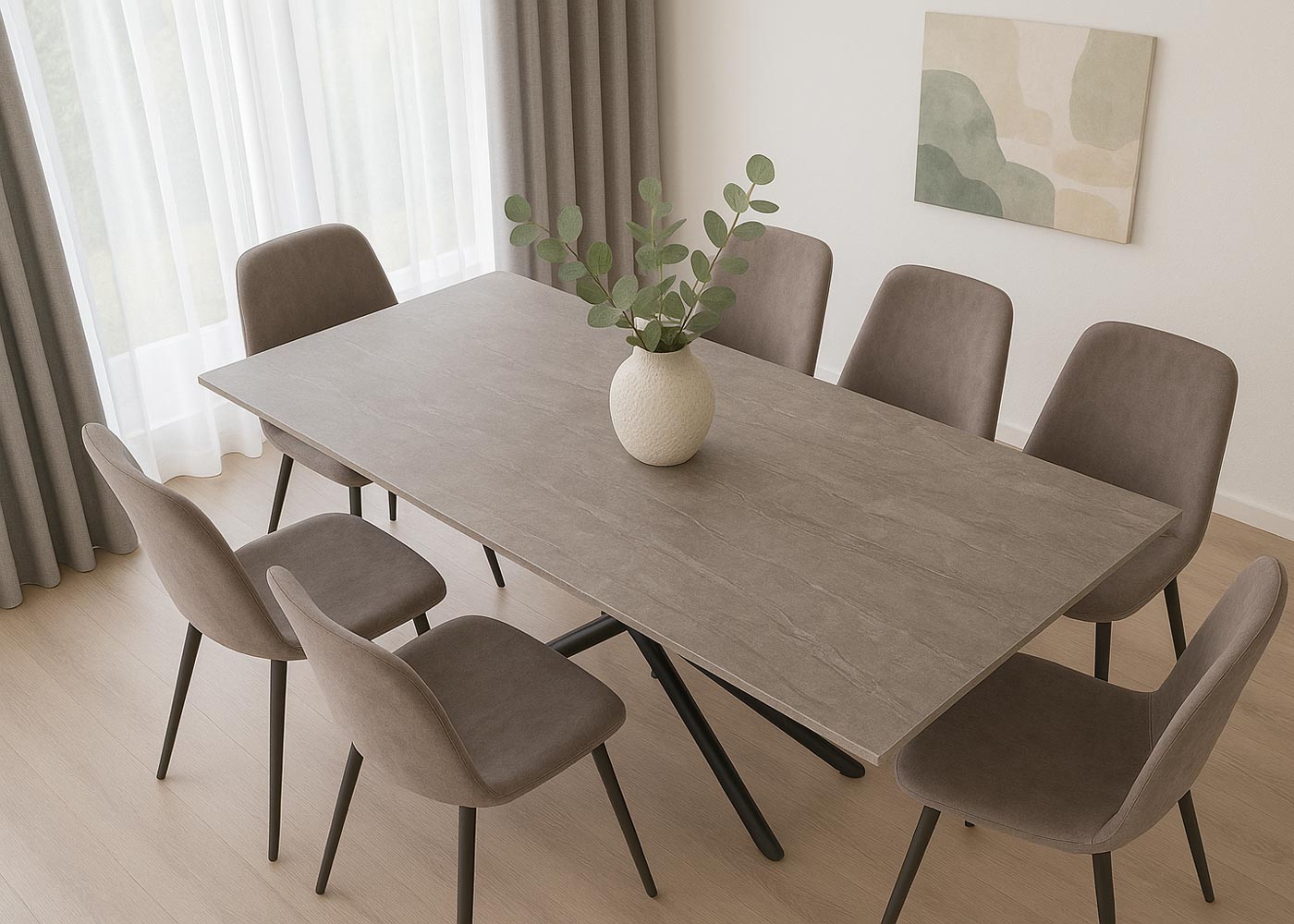 Esszimmertisch HWC-O57 Ambientebild