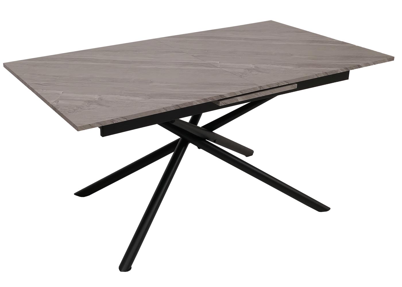 Esszimmertisch HWC-O57 Gesamtansicht mit Tischplatte 160 cm