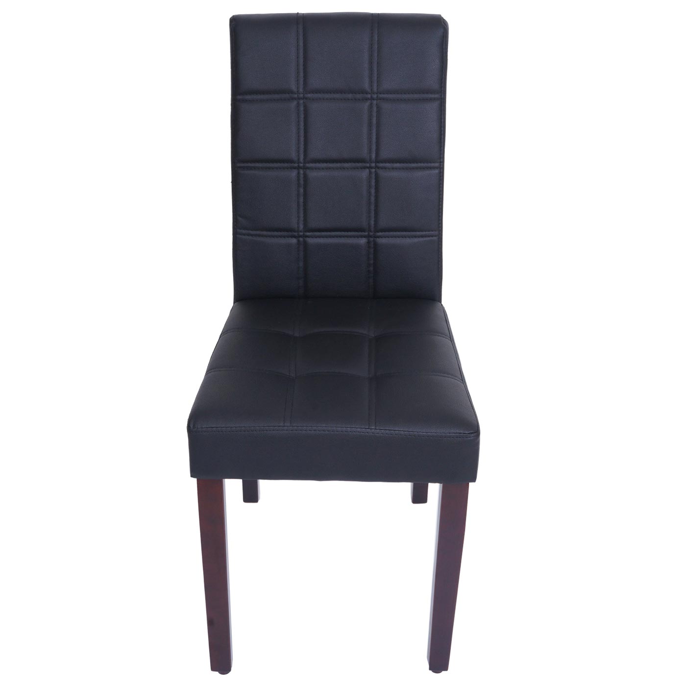Esszimmerstuhl HWC-O65c schwarz, Frontansicht