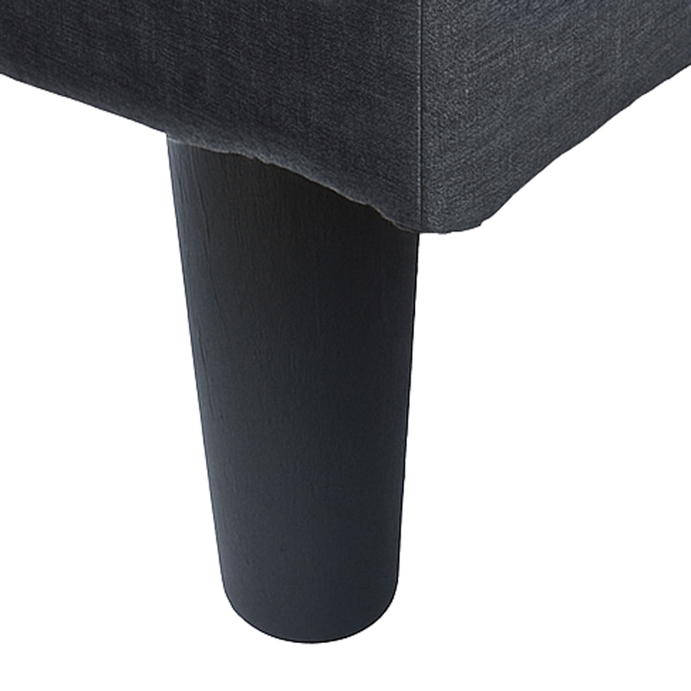 Sofa-Garnitur HWC-O71 dunkelgrau, Detailbild Fuß