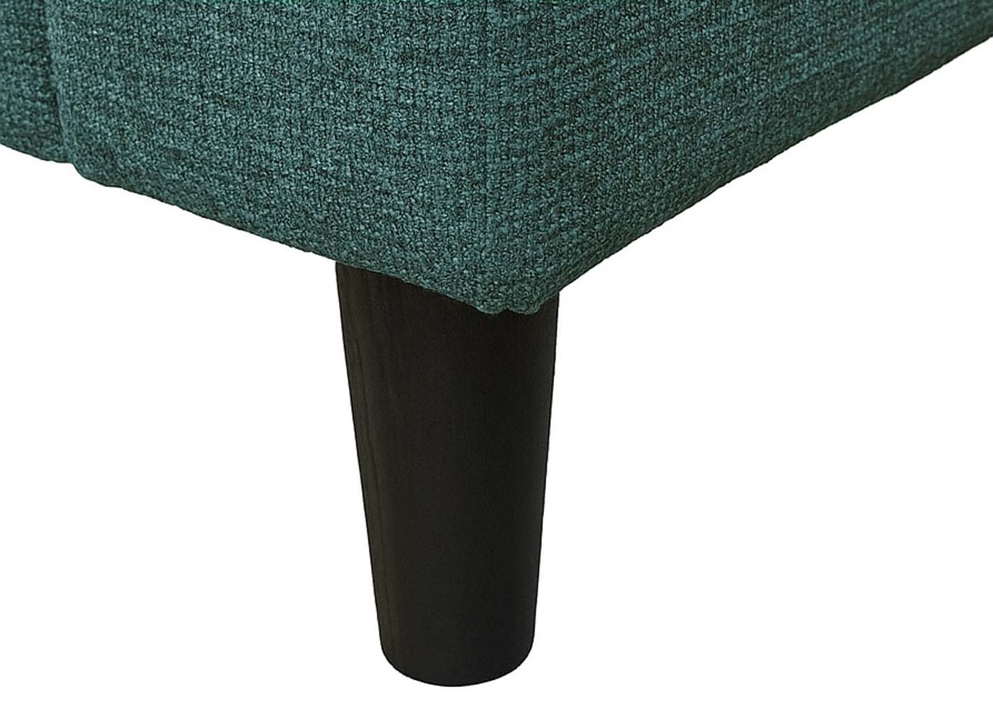 Sofa-Garnitur HWC-O71 grau-grün, Detailbild Fuß