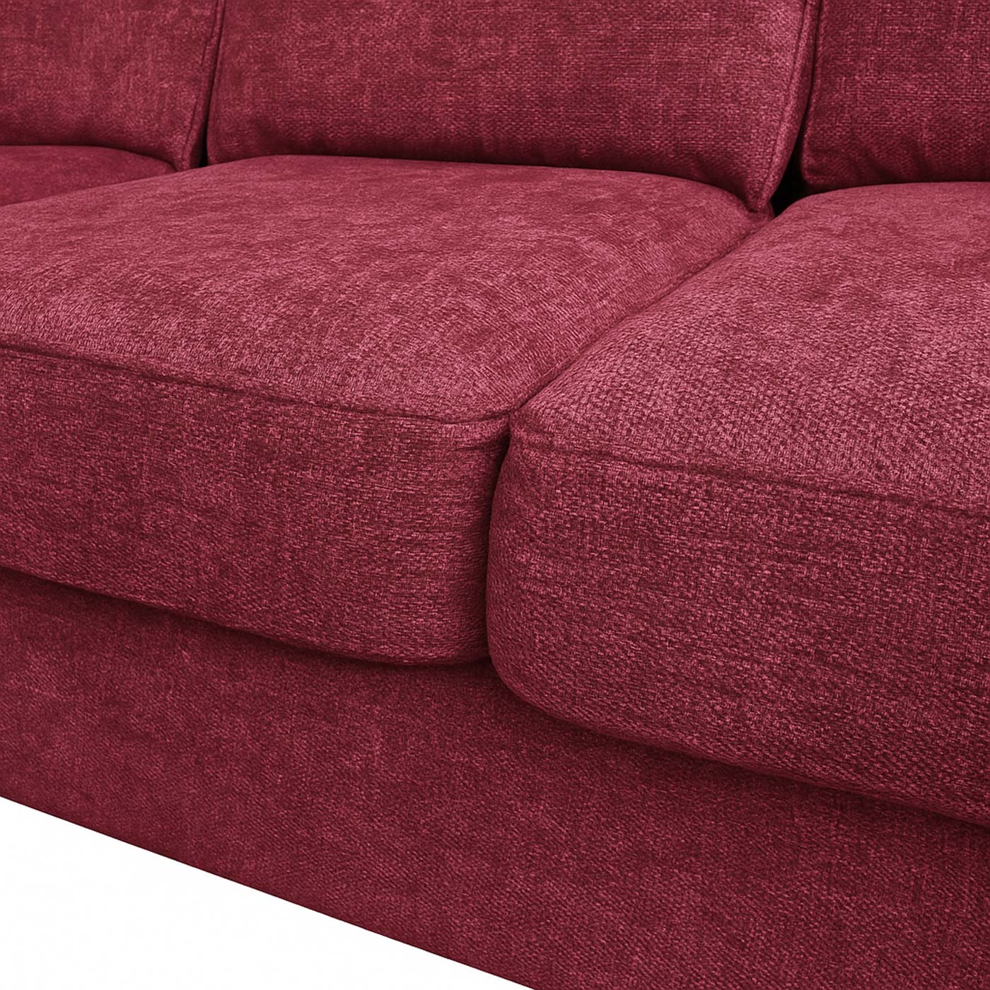 Sofa-Garnitur HWC-O71 bordeaux, Detailbild Sitzpolster