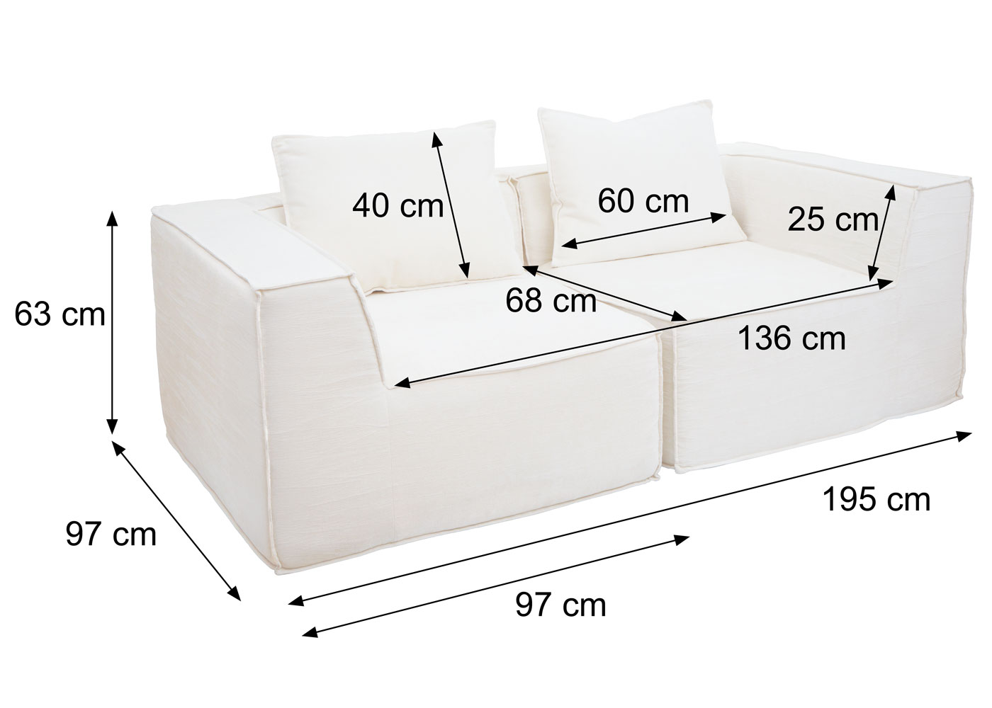Sofa HWC-O54, Maezeichnung