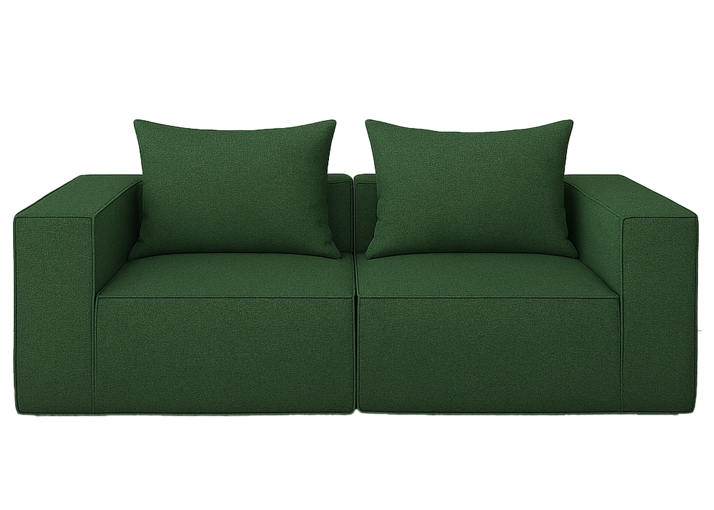  Sofa HWC-O54 grn, Eckelement von hinten